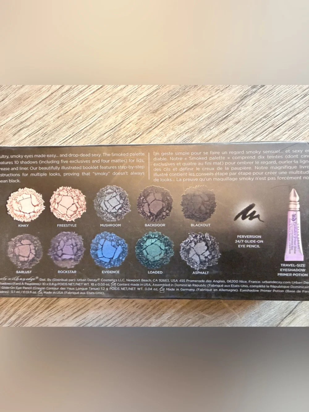 Urban Decay Smoked Eyeshadow Palette Set w/FULL SIZE Eyeliner & Primer Potion